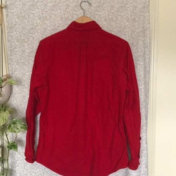 Eddie Bauer cherry red Sonoma flannel button down - Picture 3 of 3